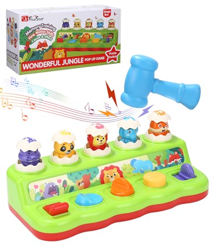 Brinquedo educativo ZAWAER Pop Up Animals Zawaer - Brinquedos - educativo, divertido, sons, música