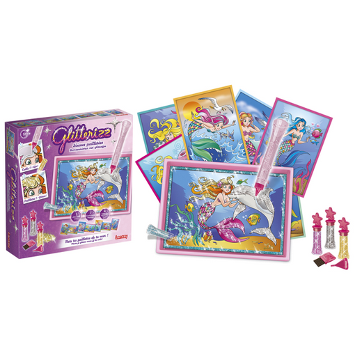 Kit de Artesanato LANSAY 23013 para crianças Lansay - Kits de artesanato de brinquedos - escova, autocolantes, cola purpurina, crianças