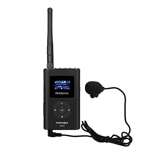 Mini Amplificador Portátil Retekess FT11 Retekess - Áudio - portátil, entrada aux, leitor sd, 5 botões, bateria