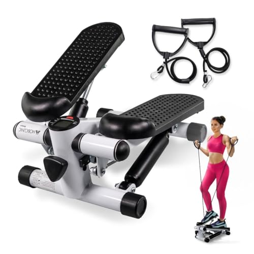 Passadeira de Fitness MOBICLINIC Stepper Fitness (Preto - 125x54.5x124cm) Mobiclinic - Escadas e steppers - stepper, fitness, 125x54.5x124cm