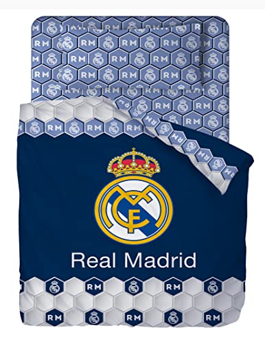Conjunto de Lençóis REAL MADRID Cama 135 cm carbotex - Roupa de cama e cama - conjunto, lençóis, Real Madrid, cama 135 cm