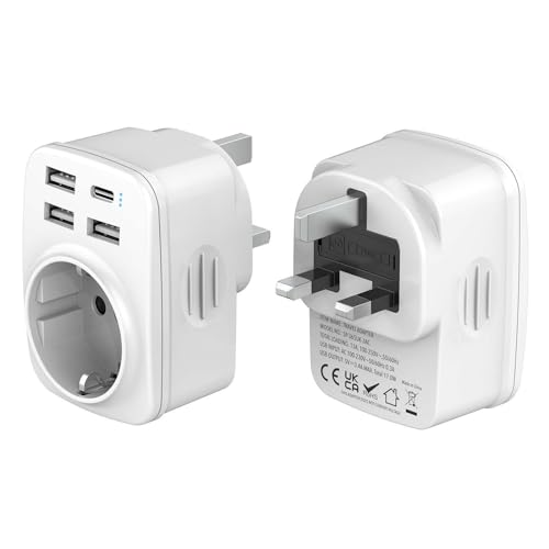 Hoppapack Adaptador de Viagem Tipo G (Reino Unido) Hoppac - Inversores de energia - adaptador, viagem, usb a, usb-c
