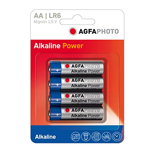 Pilha Recarregável AGFA PHOTO Aa 4X4 (Alkaline) AgfaPhoto - Baterias - 1,5v, 2100mAh, preto