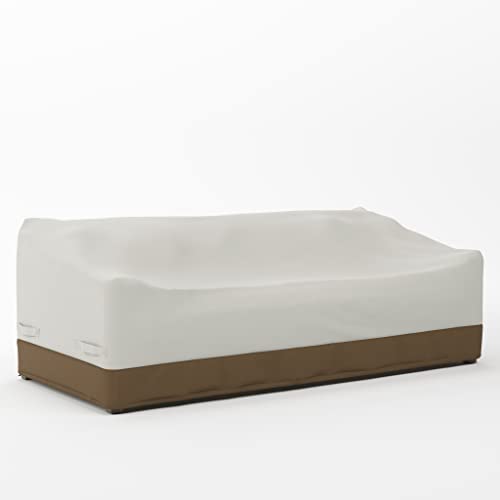 Capa Protetora para Sofá 3 Lugares AMZBASICS Griffin Bege/Bronze Amazon - Capas para móveis de exterior - polipropileno, anti-ferrugem, anti-manchas, lavável à mão