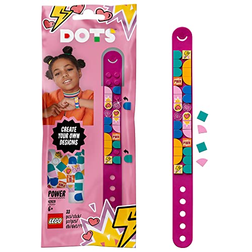 LEGO DOTS Bracelete Energia (Idade Mínima Recomendada: 6 anos) LEGO - Pulseiras - pulseira, 3 discos, 2 cordões, braços