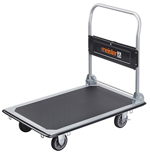 Carro Transporte MEISTER 300 Kg Dobrável (120 x 60 cm) Meister - Carrinhos de mão - 300 kg, 120 x 60 cm, alumínio, poliéster, pvc