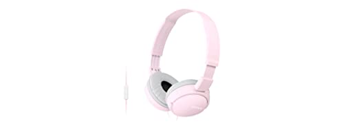 Auscultadores Com fio SONY MDRZX110AP (On Ear - Microfone - Rosa) Sony - Fones de ouvido e headsets - com fio, on ear, microfone, rosa