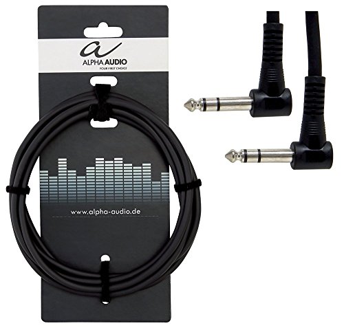 Cabo de Áudio ALPHAAUDIO (Jack 6.3mm - 30 cm - Preto) Alpha Audio - Cabos de áudio e vídeo - 30 cm, jack 6.3mm, preto, masculino