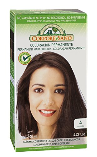 Coloração Permanente Corporal CASTANHO 140 Ml CORPORE SANO - Coloração de cabelo - corporal, castanho, 140 ml