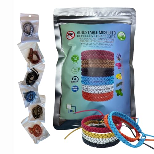 Pulseira Repelente Mosquito 12 Bolsas Individual MhMediterraneanhabitat - Repelentes de insetos domésticos - repelente, mosquito, individual