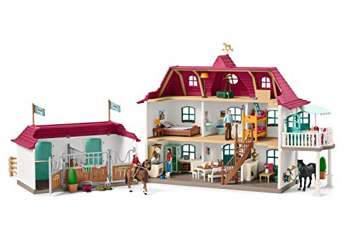 Figuras de Brincar SCHLEICH Casa de Cavalo (Idade Mínima Recomendada: 3 anos) Schleich - Conjuntos de brinquedos - estável, balcão, figura menina, cavalo, gato