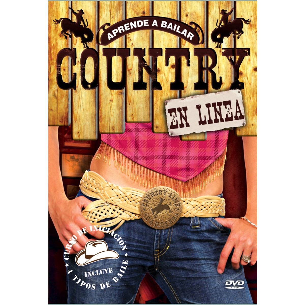 DVD Aprende a Bailar Country En Línea (Edição em Espanhol) Palma Records & Video - Dvds e vídeos - country, tutorial, letras, cd