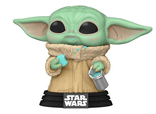 Figura FUNKO POP! Star Wars: The Mandalorian- Grogu with Cookies Funko - Brinquedos - grogu, cookies, vinil