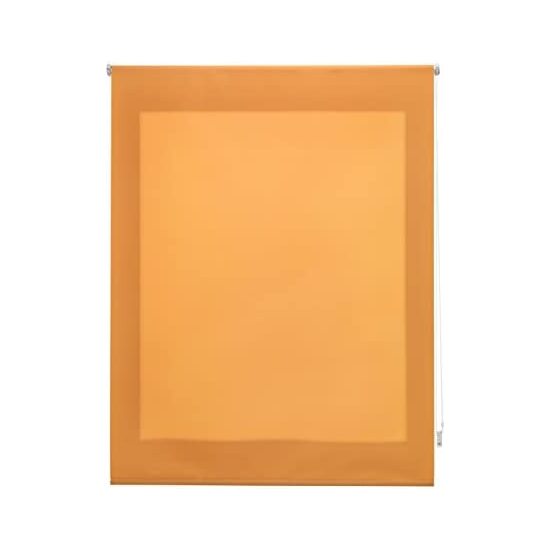 Estore BLINDECOR Enrolável Transparente (Liso) - 100 x 175 cm - Laranja Blindecor - Persianas e cortinas - transparente, enrolável, laranja, 100x175 cm