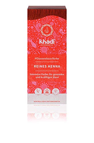 Khadi Henna Natural Pura 100Gr 1 Unidade 100 g Khadi - Cuidados com o cabelo - natural, pura, sem conservantes, biológica