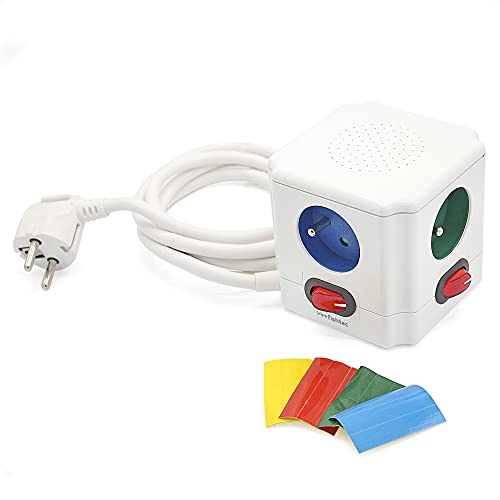 Tomadas e Extensões FishTec 1000-004 | Branco FISHTEC - Fios e cabos elétricos - tomadas, extensões, branco