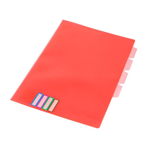 Dossier A4 PRYSE 4322002 Vermelho (A4 - Capacidade: 250 folhas) Pryse - Pastas de arquivo - a4, 250 folhas, separadores, plástico transparente