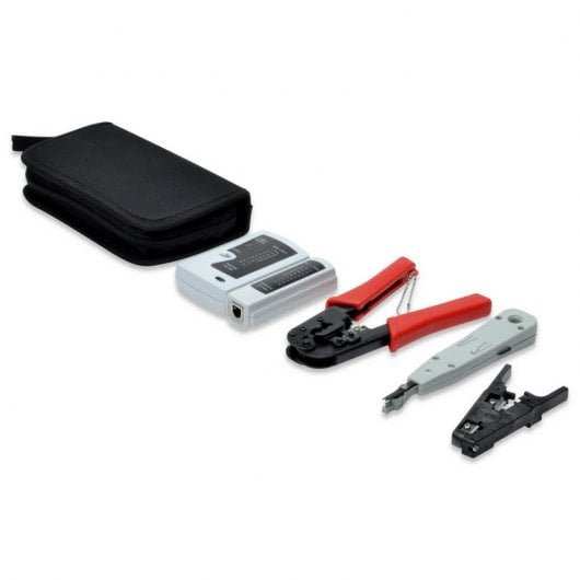 Kit de Ferramentas DIGITUS DN-94022 em Preto Digitus - Conjuntos de ferramentas manuais - kit, ferramentas, preto, instalação, cabos de rede, controlo