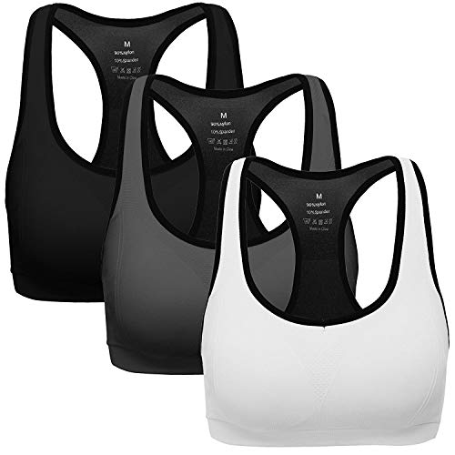 Roupa interior para Mulher ANGOOL Classic Racerback Preto para Fitness (L) ANGOOL - Sutiãs - racerback, fitness, preto, mulher