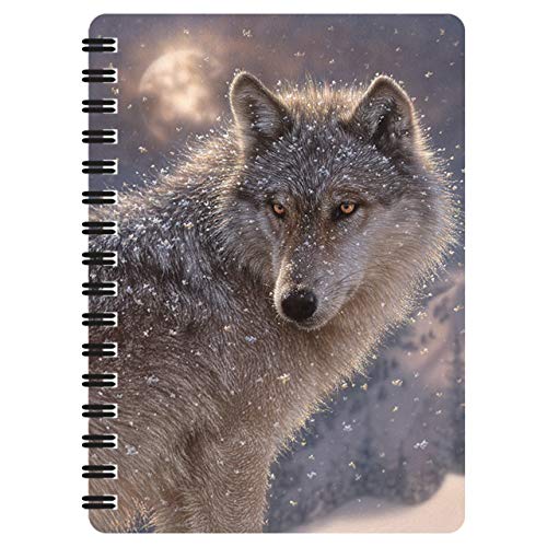 Cadernos PETER PAN 3D LiveLife Libreta - Lobo Solitario (A6) Deluxebase - Papel de impressora e copiadora - A6, 80 páginas, espiral, arte original