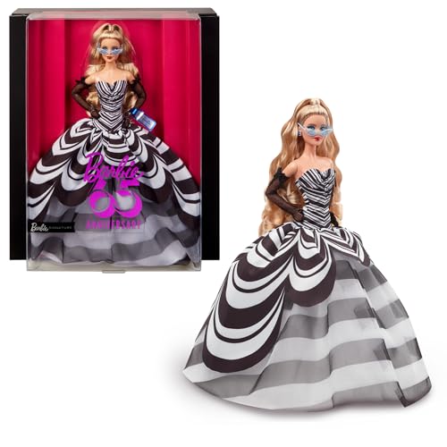 Boneca de moda MATTEL Hrm58 (6 anos) Mattel - Brinquedos - 6 anos, conjunto preto e branco, cabelo longo preto, óculos de sol