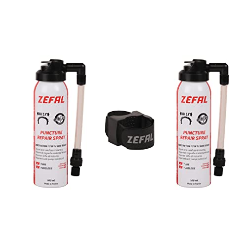 Zefal Pack Repair Spray com Fixação 2X100Ml Zefal - Acessórios para pneus de veículos automotores - reparo, fixação, pequenos furos, proteção temporária
