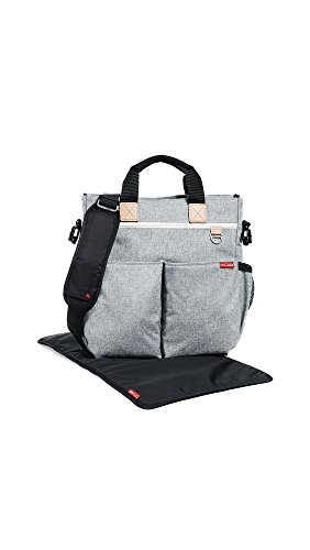Saco de Passeio Duo Signature Cinzento 60x40x15 cm 1710 - Sacolas de fraldas - duplo, lavável, acolchoado, 60x40x15 cm