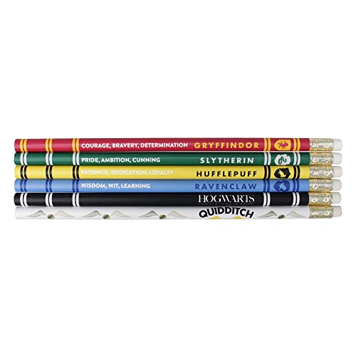 Lápis de Carvão HARRY POTTER (Idade Mínima Recomendada: 3 anos) ERIK - Lápis de madeira - 6 lápis, cores, marcador, capa