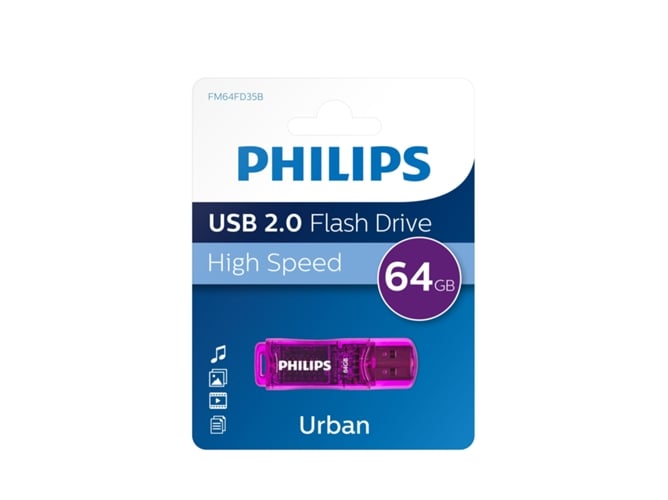 Pen USB PHILIPS Fm64Fd35B/10 (32 GB - USB 3.0) Philips - Pen drives usb - 32 GB, usb 3.0, 7 MB/s, Windows suportado