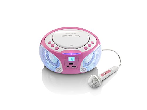 Rádio Portátil LENCO SCD-650 (Rosa - Digital - FM/AM) Lenco - Reprodutores de áudio e gravadores - portátil, am/fm, cd, mp3, usb