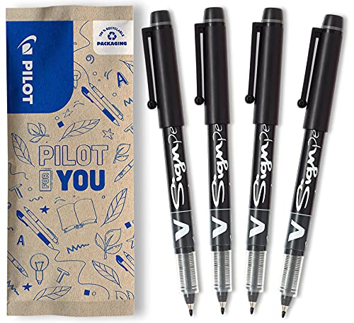 Caneta Tinta Permanente PILOT V Sign Preto (0,5 mm) Pilot - Canetas - tinta permanente, 0,5 mm, fibra de poliéster