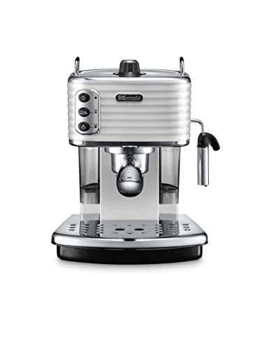 Máquina de Café DELONGHI SCULTURA ECZ 351.W DELONGHI - Cafeteiras e máquinas de expresso - branco, boquilha de vapor, 15 bar, aço inoxidável, 1100 W