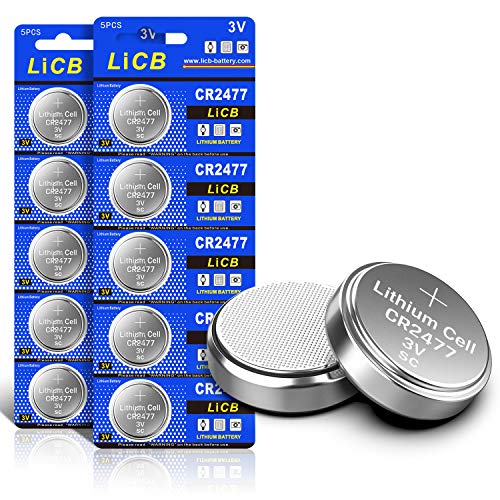 Pilha Recarregável LEXIBOOK CR2477 (10 unidades) LiCB - Baterias de uso geral - 3 V, 1100 mAh, litio, botão