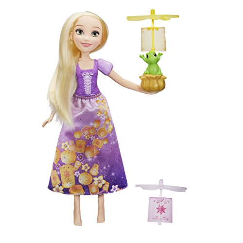 Boneca DISNEY Princess Rapunzel com Estrelas do Céu (Idade Mínima Recomendada: 3 anos) Hasbro - Brinquedos - 43 cm, casaco azul, cabelo castanho, varinha mágica