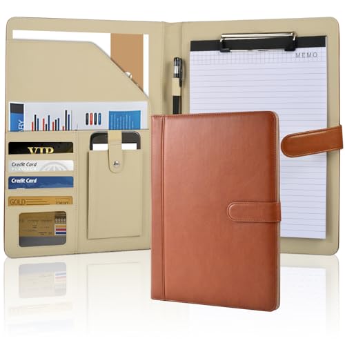 Porta-Canetas A4 de Pele Sintética com Bloco de Notas e Caneta xuanyishiye - Portfólios e pastas - a4, pele sintética, bloco de notas, caneta