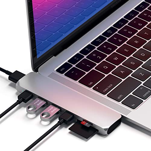 Hub SATECHI Type-C Pro (Cinzento sideral) SATECHI - Concentradores usb e firewire - hub, type-c pro, cinzento