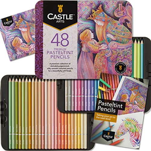 Lápis de Cor CASTLE ART SUPPLIES (48 Cores - 1.7 x 8.4 x 15 cm) Castle Art Supplies - Lápis - 48 cores, 1.7 x 8.4 x 15 cm