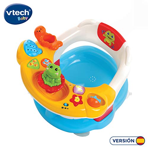 Aquassila 2 em 1 VTECH (Idade minima recomendada: 6 meses) VTech - Banheiras para bebês e assentos de banho - 2 em 1, 6 meses, ergonômico, termómetro digital