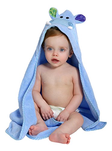 Toalha de Banho ZOOCCHINI Hipopótamo (100 x 80 cm) Zoocchini - Toalhas de banho e panos de limpeza - hipopotamo, 100x80 cm