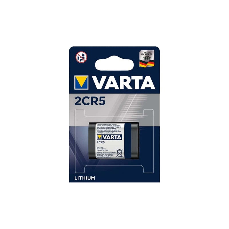 Pilha Recarregável VARTA 2CR5 Litio 6V Varta - Relógios - litio, 6v, 1600 mAh, sinalizador