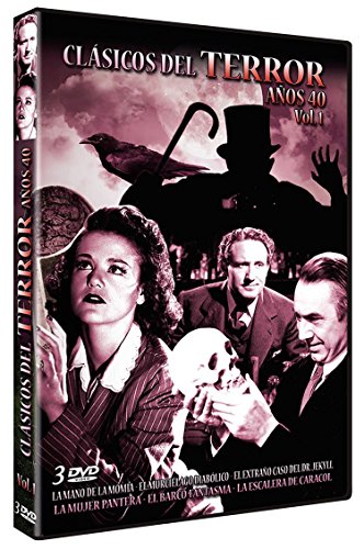 DVD Pack Clásicos Del Terror Años 40 Vol.1 (Edição em Espanhol) Llamentol S.L. - Dvds de filmes e programas de televisão - pack clásicos, terror, anos 40, vol 1, mano momia, murciélago diabólico