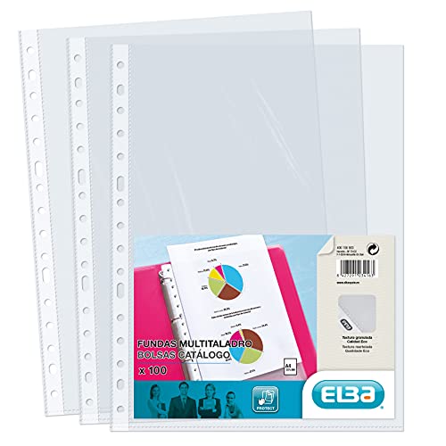 Bolsa para Documentos ELBA Transparente (A4 - 21.5x29.7cm) Hamelin Brands - Protetores de folhas - transparente, a4, 21.5x29.7cm