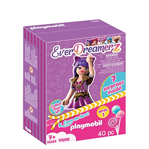 Playmobil Everdreamerz Viona Candy World (Idade Mínima Recomendada: 4 anos) PLAYMOBIL - Bonecos de ação e brinquedo - bonecos, figurinhas, acessórios, panda violeta