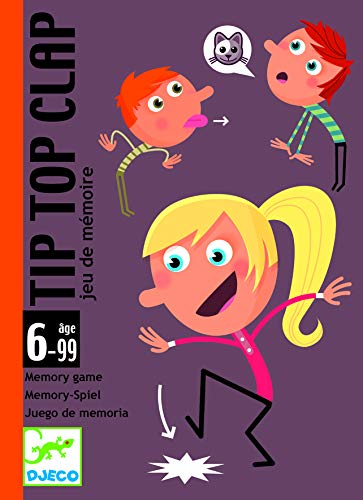 Jogo de cartas DJECO Tip top claps (3 anos) Djeco - Jogos de cartas - jogo de cartas, 3 anos, mímica, ruídos