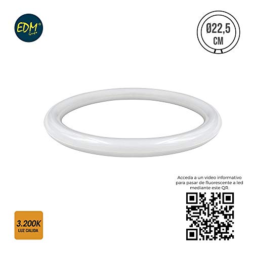 Lâmpada Fluorescente LED CIRCULAR 12W 1000lm 3200K ECO EDM - Lâmpadas - fluorescente, led, circular, 12w, 1000lm, eco