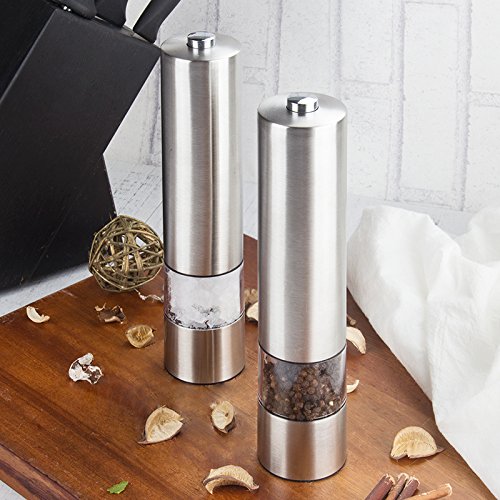Saleiro E Pimenteiro Elétrico Virklyee 2 Pcs Virklyee - Moedores de especiarias - elétrico, 2 pcs