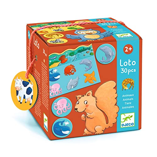 Jogo de Tabuleiro DJECO Lotus Animals (Idade Mínima Recomendada: 4 anos) Djeco - Jogos - 30 fichas, 5 placas, cartão laminado, idade mínima 4 anos