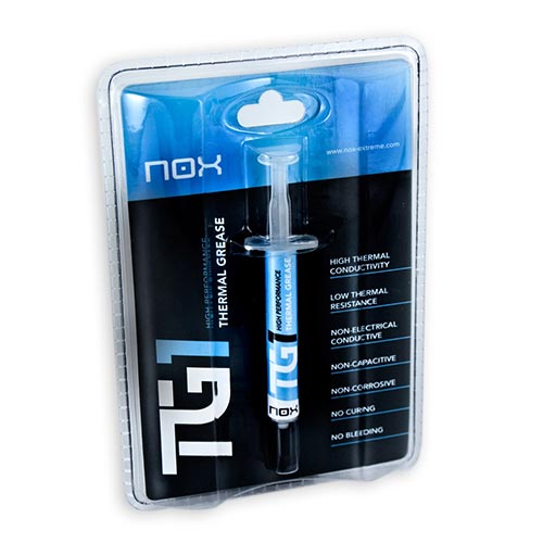Pasta de Calafetar NOX Tg-1 (400 ml) NOX - Peças de refrigeração de sistema de computador - 400 ml, montagem, não condutora, fácil aplicação