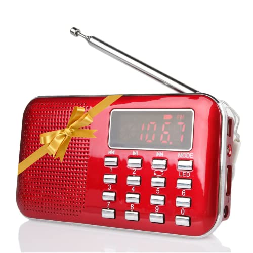 Rádio RADIODIDITY RF23 (Portátil - Vermelho) Radioddity - Áudio - portátil, fm, am, mp3, usb