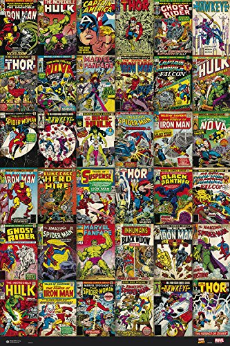Poster ERIK EDITORES Marvel Comics Classic Covers Grupo Erik Editores - Pósteres, impressões e arte visual - marvel, Classic Covers, 61x91,5 cm, poliéster